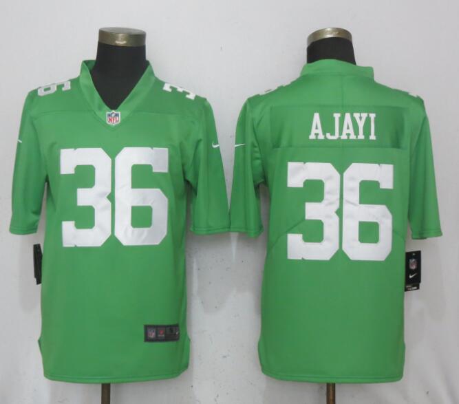 Men Philadelphia Eagles #36 Ajayi Wentz Green Vapor Untouchable Nike Limited NFL Jerseys->->NFL Jersey
